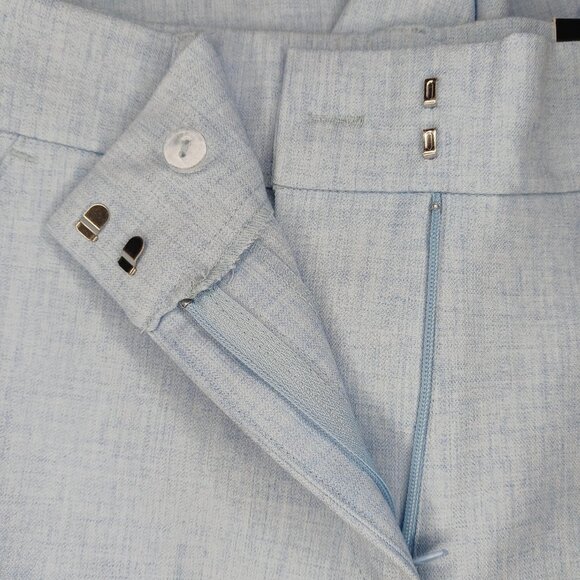 Nicole Miller Womens Size 2 Dress Pants Blue Mid Rise Wide Leg Ladies Size 2 - Picture 2 of 10